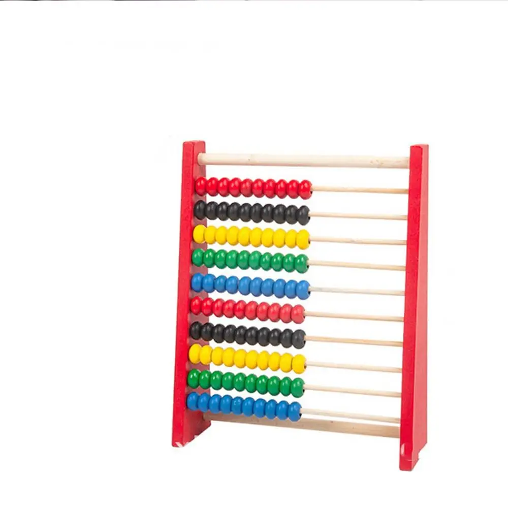 

Wooden Abacus for Kids Montessori Toy Intelligence Development Children Toys Mini Colorful Beads Learning Mathematics Tool