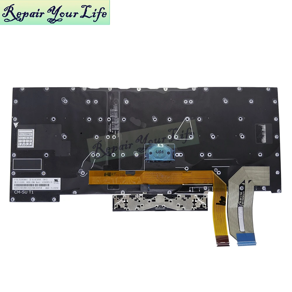 Teclado Retroiluminado dos Eua para Laptop Lenovo Thinkpad p1 x1 Extremo Gen Gen T490s T495s 14.0 02hm208 02hm244 V170820es1 Sn20r58841 - Imagem 2