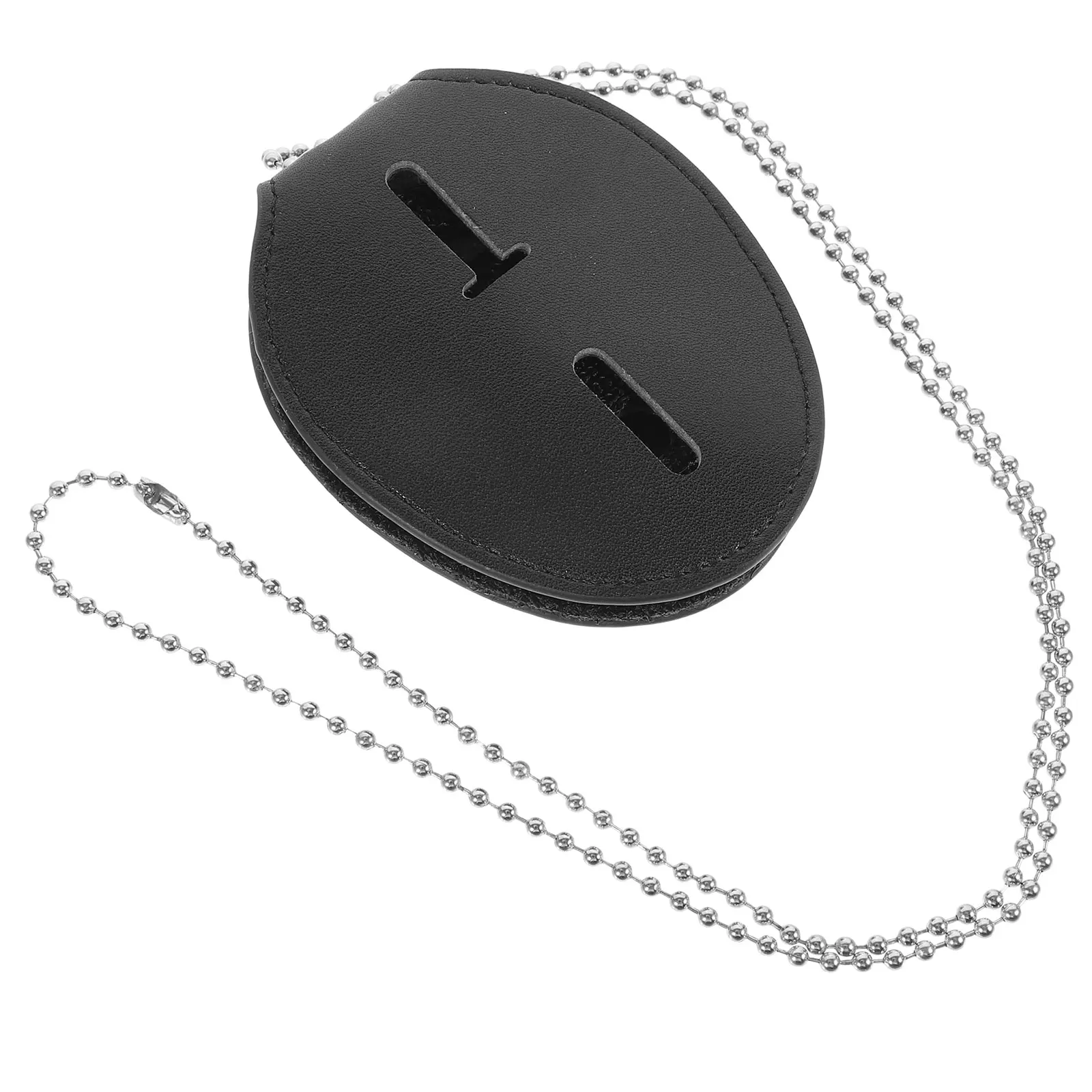 

Универсальный черный полицейский держатель для бейджа, зажим для ремня, защитный чехол для карт, держатель для удостоверения личности с защитной цепочкой для шеи