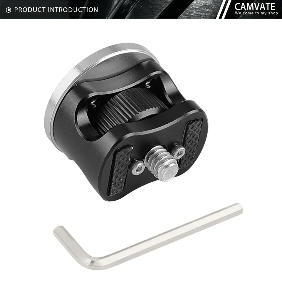 ARRI Rosette Mount With 1/4"-20 Thumbscrew & M6 Female Thread For SmallHD 700 Se