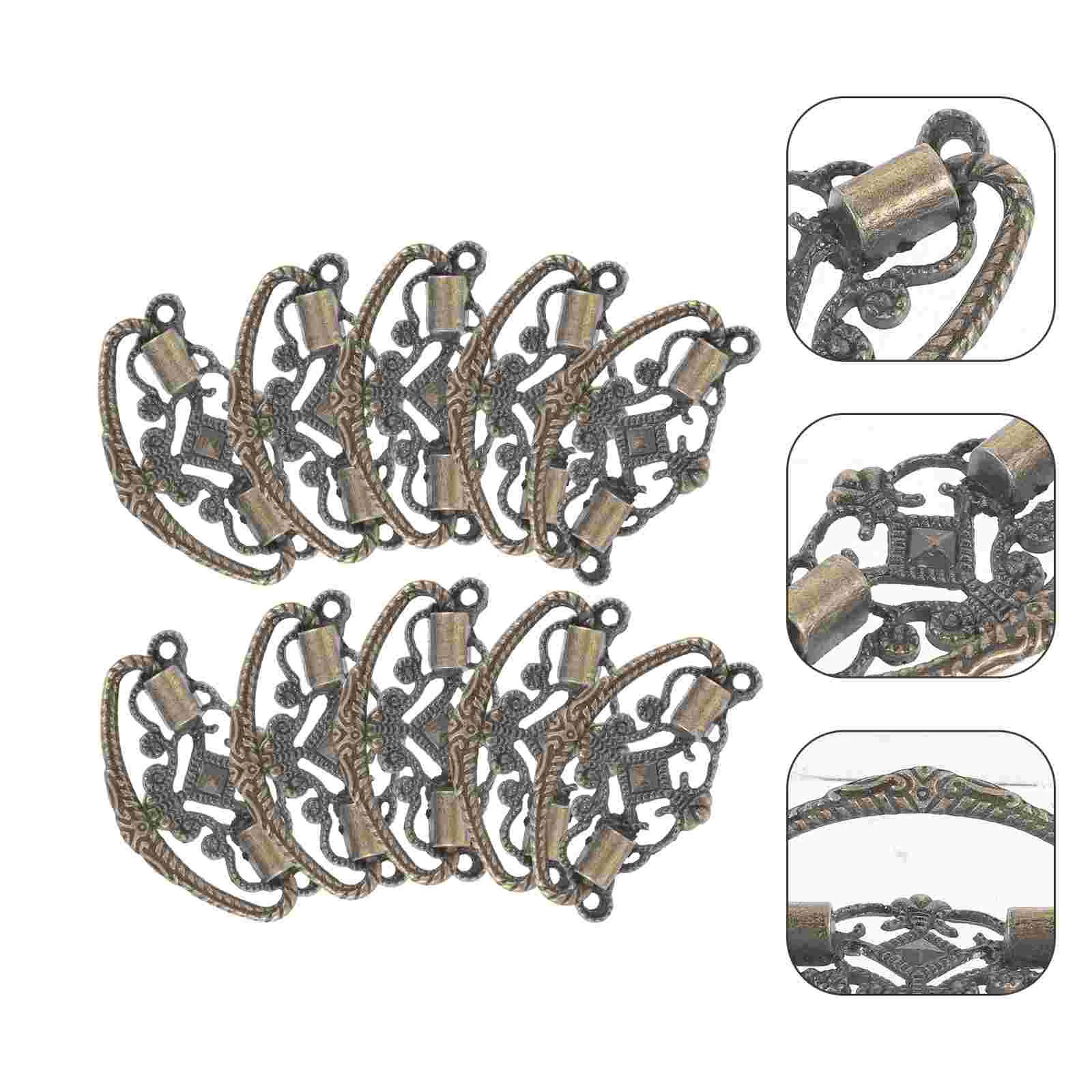 

10 Pcs Handle Drawer Hardware Dresser Decorate Handles Door Pulls Alloy