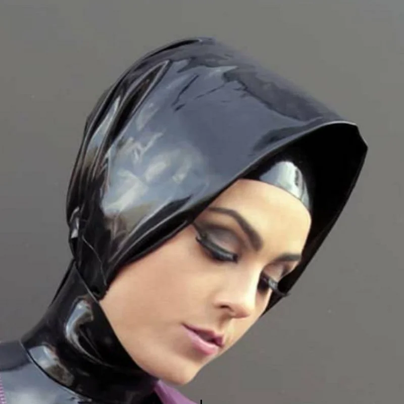 Latex Hats Hood Hijab Handmade Head Dress Nun Head scarf Neckline
