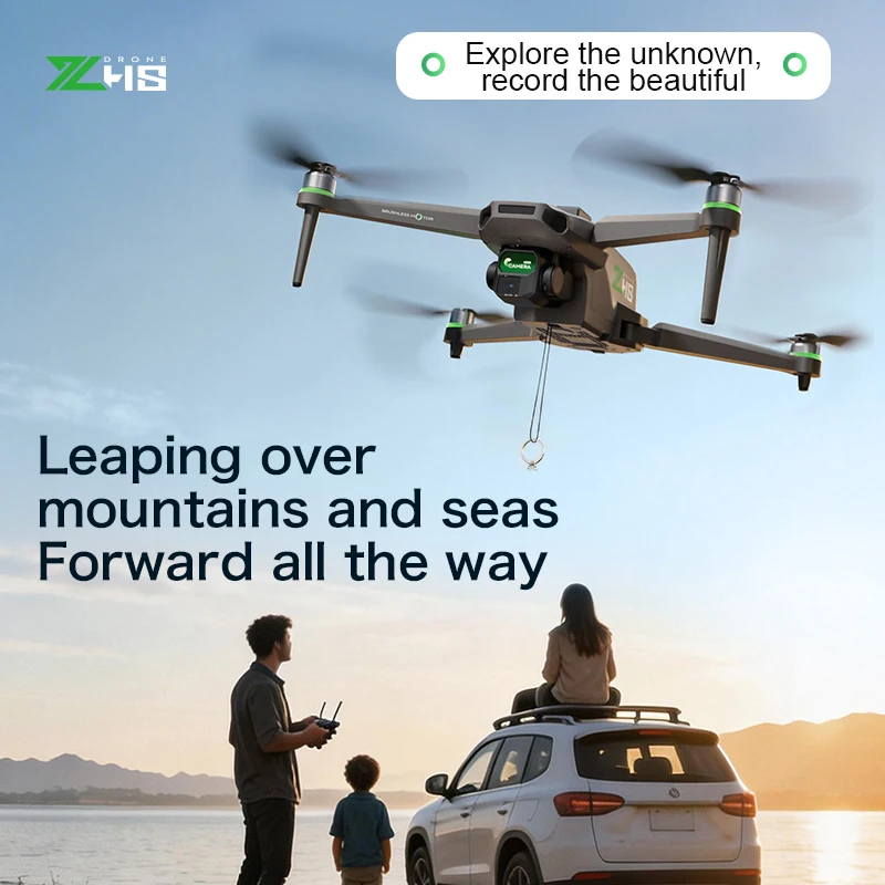NUOVO Drone Mini ZH8 con Fotocamera 8K HD, GPS, WiFi 5G, Motori Brushless, Quadricottero Pieghevole con Telecomando e Schermo, Giocattoli e Regali per Bambini - Image 5