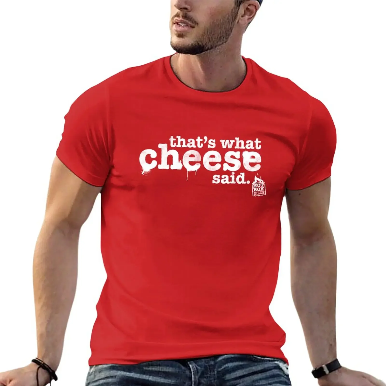 

That's What Cheese Said T-Shirt quick-drying plus size tops animal prinfor boys men clothings