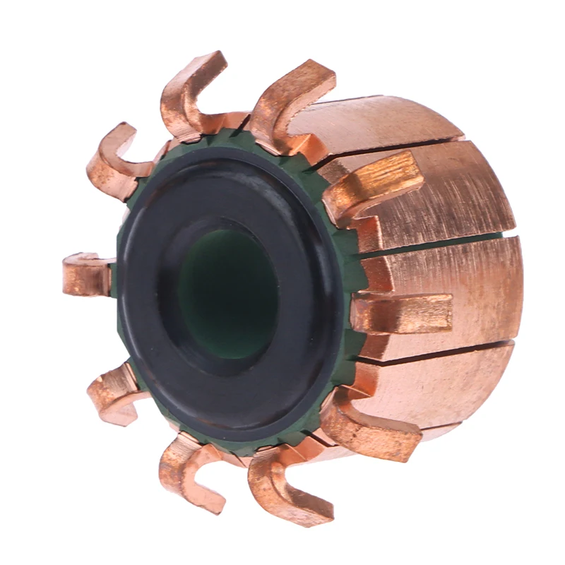 8*22.5*17.5mm 10P Teeth Copper Hook Type Electrical Motor Commutator Electronic Accessories