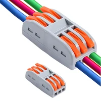 High Quality PCT-223 Quick Wire Connector 2-Position 3 in 3 Out Push-in Press Universal Hard Soft Cable Splice Terminal Block 2
