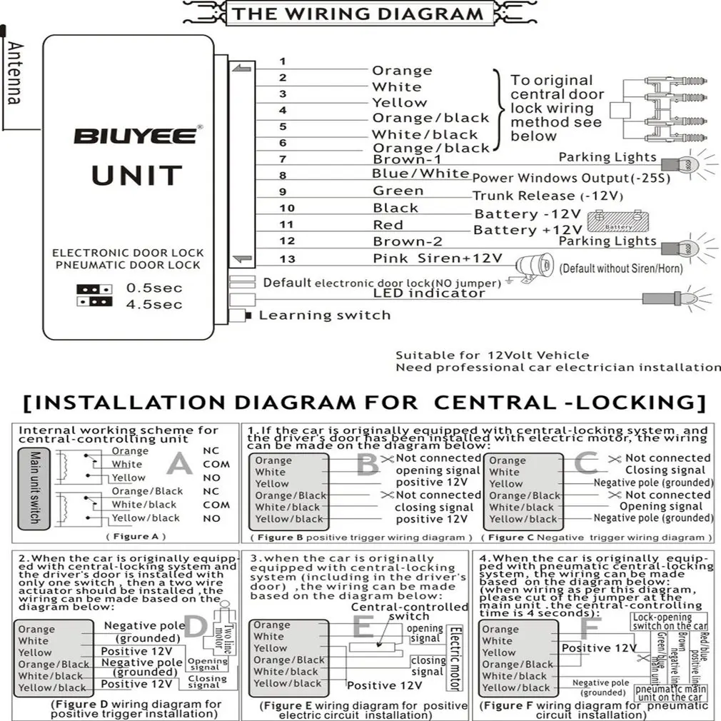 Keyless entry system инструкция на русском схема подключения m616