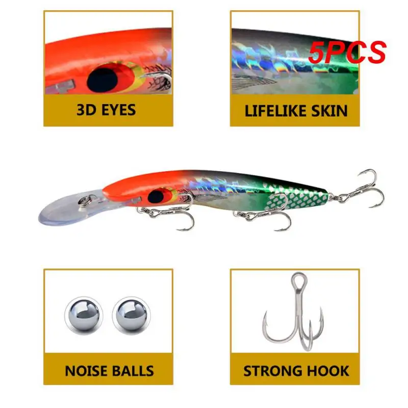 

5PCS 9.3g 10cm Fishing Lures Minnow Wobbler Floating Bass Trolling Artificial Hard Bait Crankbait Carp Pesca Fishing Tackle