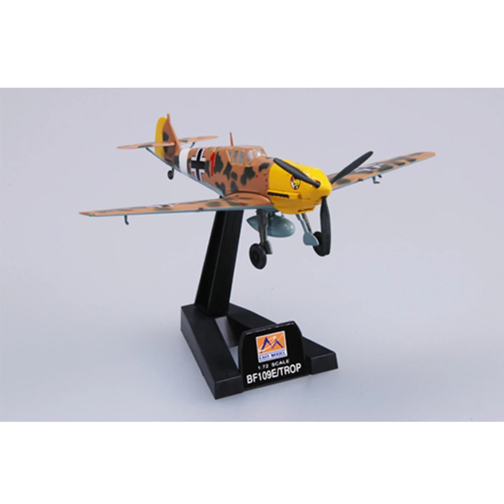 Easymodel 37278 1/72 BF-109E JG27 Propeller Fighter Bomber Assembled Finished Military Static Plastic Model Collection or Gift