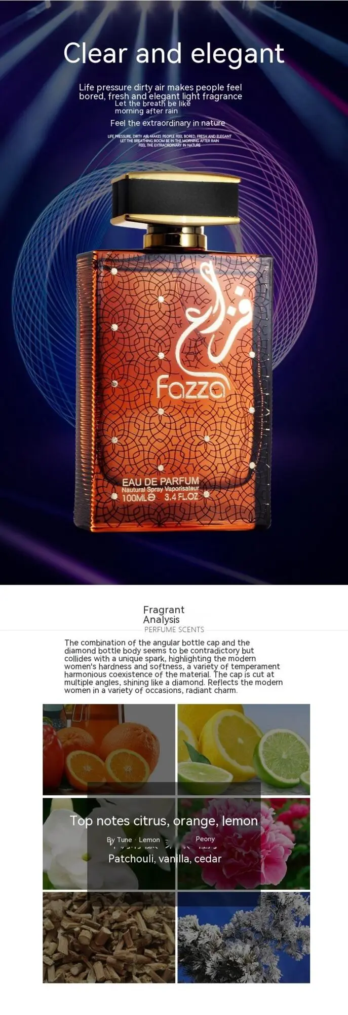 New Hot Perfume Arab Dubai Essence Perfume Women's Persistent Light Fragrance Citrus Blend Good Smell Perfume_voghion.com