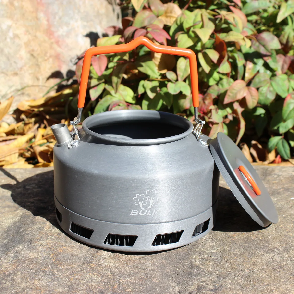 1.1L/1.6L Portable Outdoor Camping Tableware Hiking Quick Heat Teapot Coffee Water Kettle
