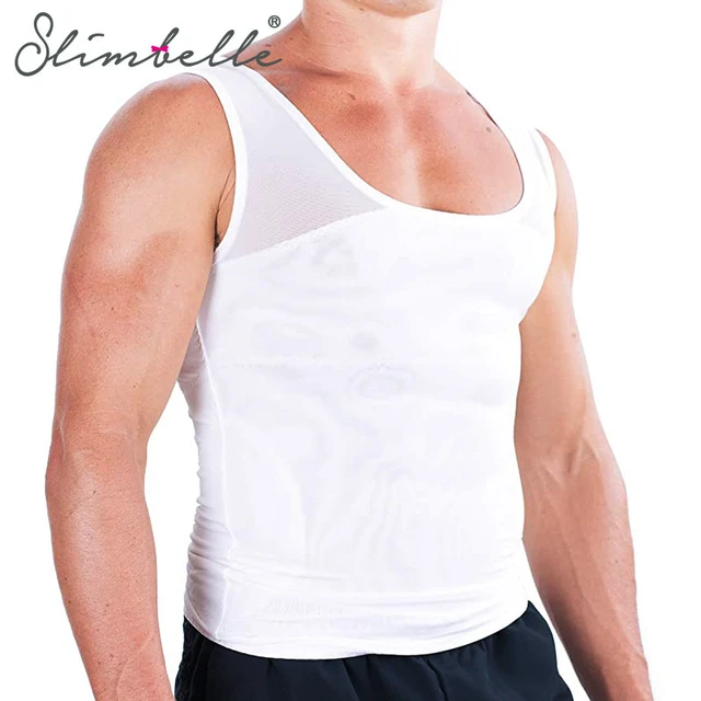 Mens Body Shaper Chest Compression Shirt To Hide Gynecomastia Moobs  Shapewear Muscle Tank Waist Trainer Corset - Shapers - AliExpress