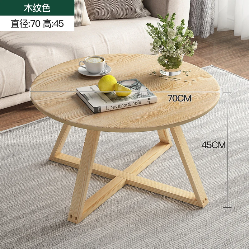 Wooden round 2024 center table