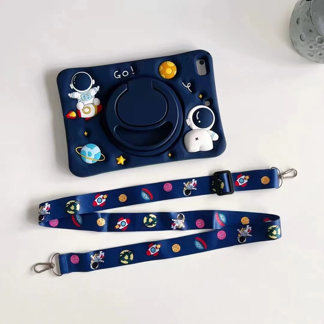 

Cartoon Shockproof Silicon Case for For Samsung Galaxy Tab A9 8.7" A8 10.5 2021 SM-X205 Kids Tablet Stand Case For A9 PLUS X210