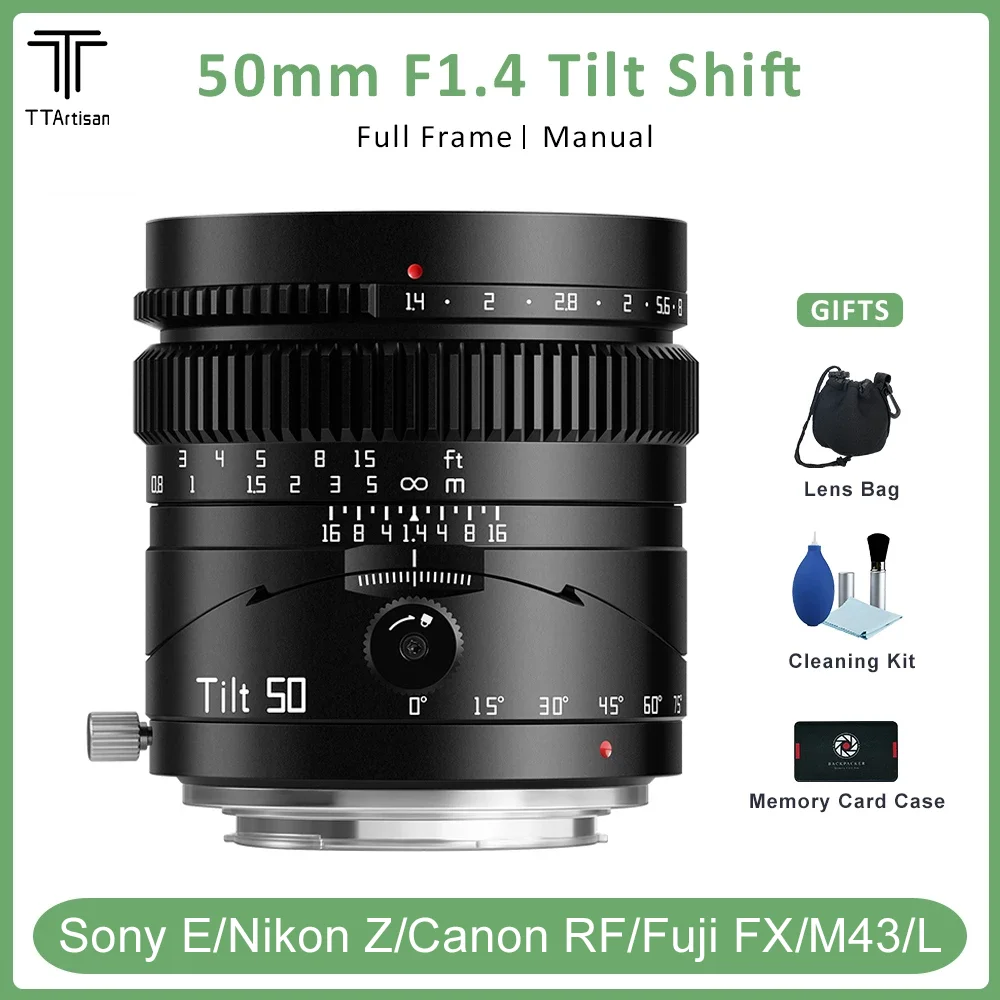 Shift Lens Ttartisan 50mm F1 TTartisan 50mm Full Frame Large