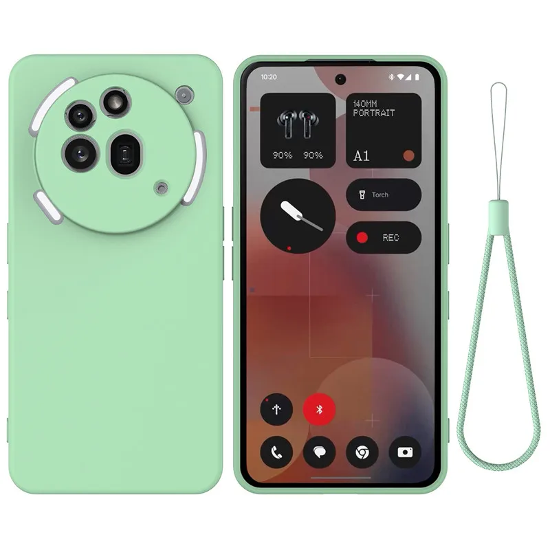 Premium Liquid Silicone Protective Phone Cover with Soft Velvet Interior - Cute and Durable