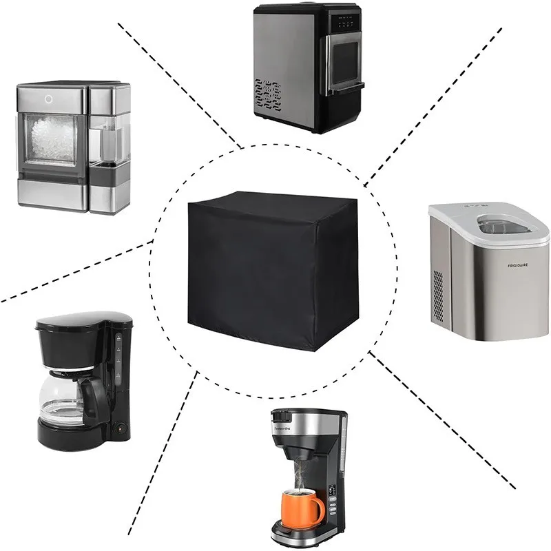 Home ice machine dust cover Mini ice machine dust cover Coffee water dispenser protective size :33x44x38cm