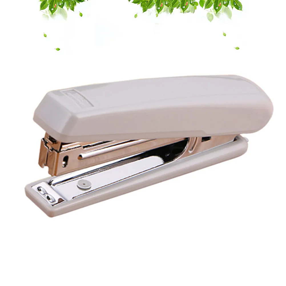 데스크탑 금속 스테이플러 클래식 심플 가정용 스테이플러 사무실 학교 가정용 중형 문구 용품 (색상 랜덤)