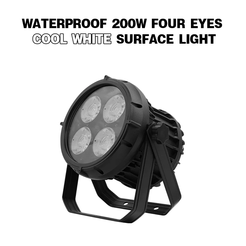 thumbnail image 1 of Luces LED JCDG impermeables de 4 x 50 W para exteriores, IP67, luz blanca cálida y blanca fría, iluminación de superficie LED, efecto DMX para escenarios, discotecas y DJ, 1 of 5