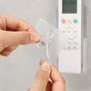 2/1Pc Wall Mounted Storage Box Acrylic TV Air Conditioner Remote Control Holder Multi-function Transparent Storage Box with Hook 5