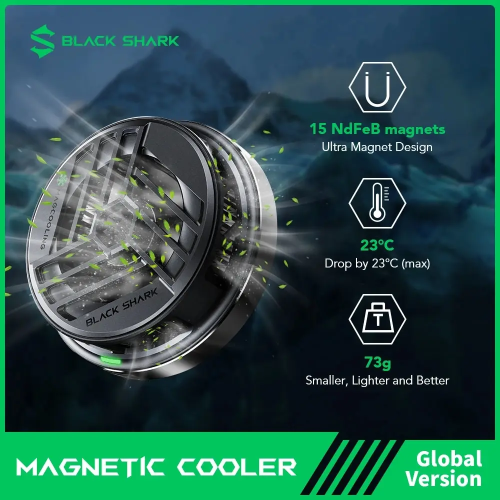 Dispositivo Di Raffreddamento Magnetico Originale Black Shark 2 Per Telefono Da Gioco Per Iphone 14 Black Shark 5 Pro Rog Oneplus Xiaomi Poco Pad Raff
