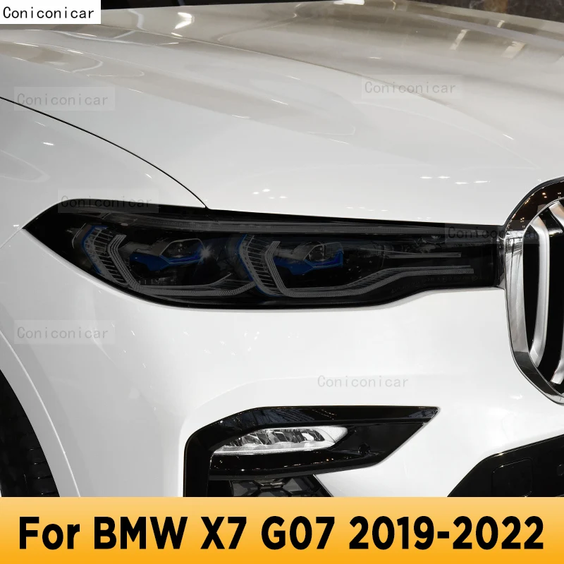 

For BMW x7 G07 2019-2022 Car Exterior Headlight Anti-scratch Front Lamp Tint TPU Protective Film Repair Accessories Sticker