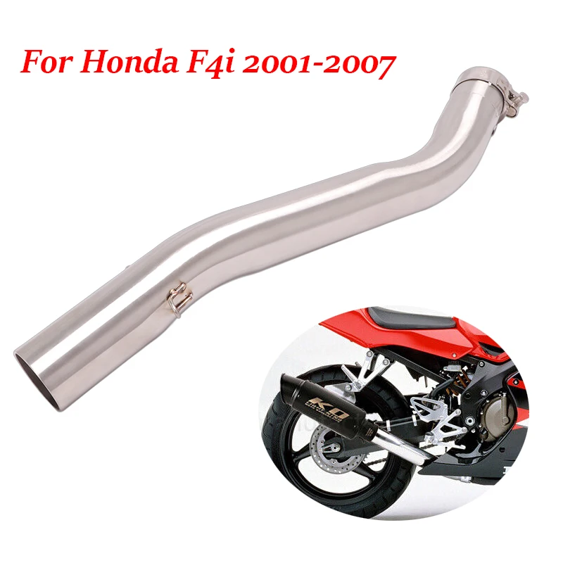 

For Honda CBR600 F4i 2001-2007 Motorcycle Exhaust Middle Mid Link Connector Pipe Stainless Steel Pipe Slip On 51mm Muffler