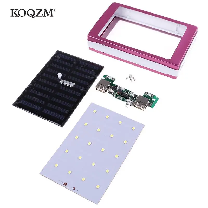 1SET5x18650PowerbankCoverPowerBank18650SolarPowerBankCaseDIY