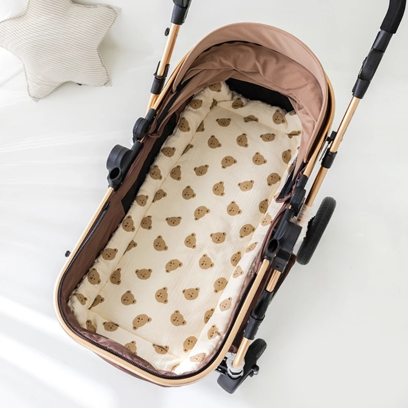 Baby Stroller Pad Car Cushion Infant Pram Cotton Mattress Pad Pushchair Liner Dinning Chair Cradles Accessories