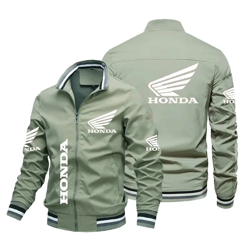 Honda Red Wing Logo Printed Jacket, Outdoor Sports Racing Suit