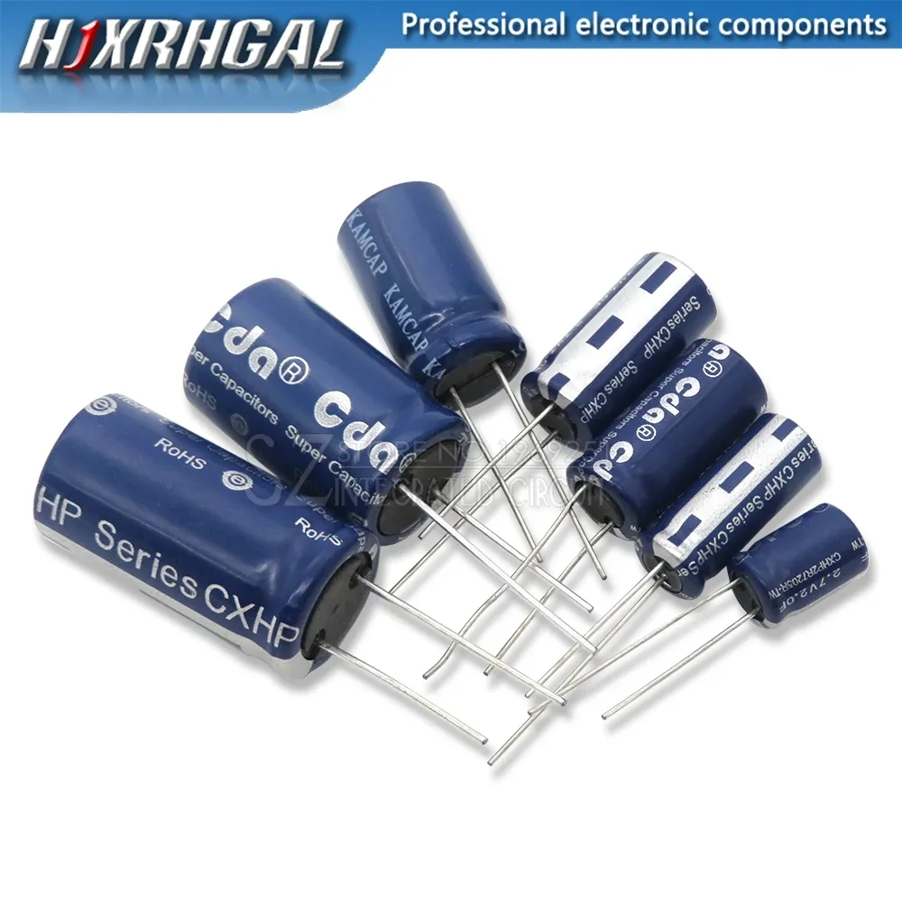 2PCS super capacitor farad capacitor 2.7V 2F 3.3F 4F 4.7F 5F 6F 7F 8F 10F 15F 20F 25F 30F 60F super capacitor