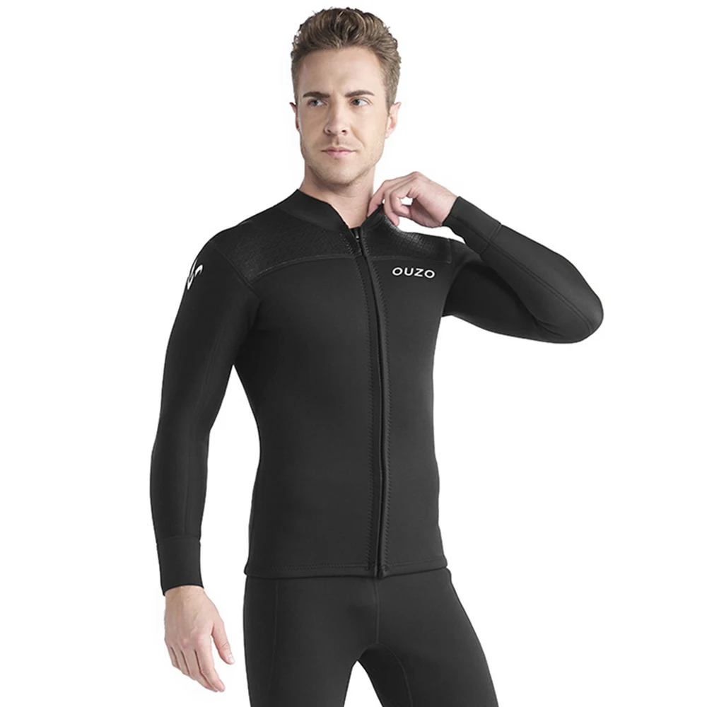 

1pcs Men's Long Wetsuit Neoprene Material Fleece Warm Lining Swimming Kayaking Surfing Wetsuit Drifting Diving Swimwear