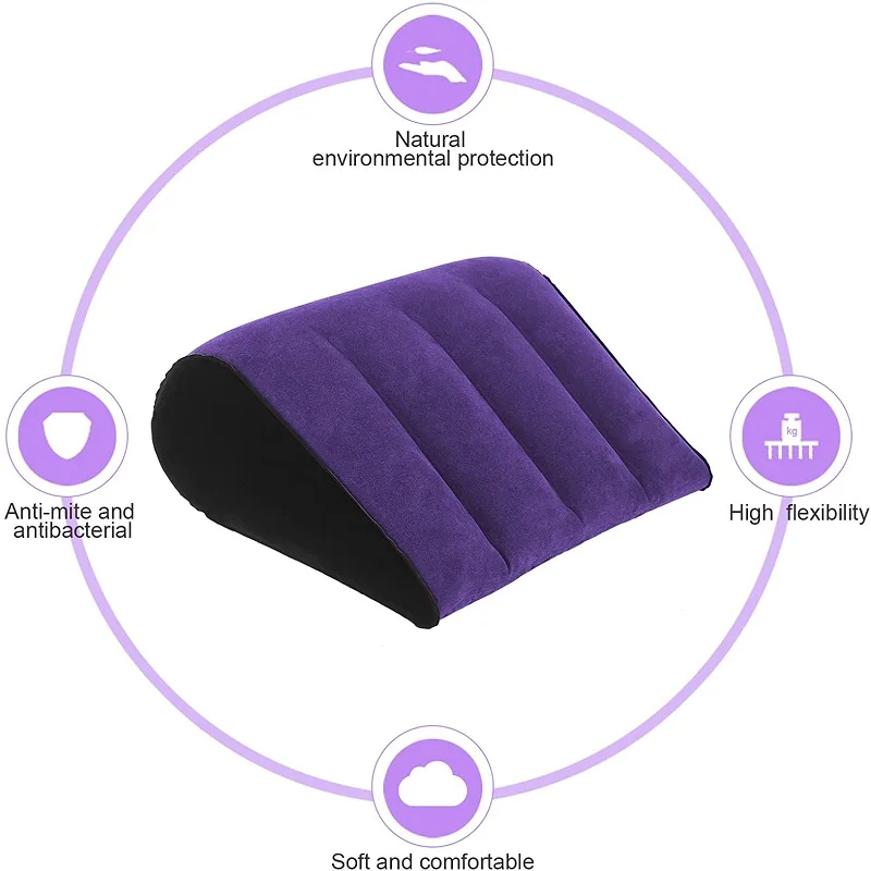 Funny Inflatable Love Pillow Cushion Aid Position Furniture Couple Hot Air Magic Game Toy Improve Chances Of Pregnancy Night Bed 4