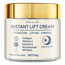 Revitalizing Facial Firming Lifting Cream - Hyaluronic Acid & Retinol Infused for Moisturized, Firm Skin (A)