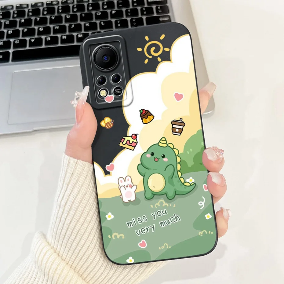 Cartoon Candy Color Silicone Phone Case with Lens Protection