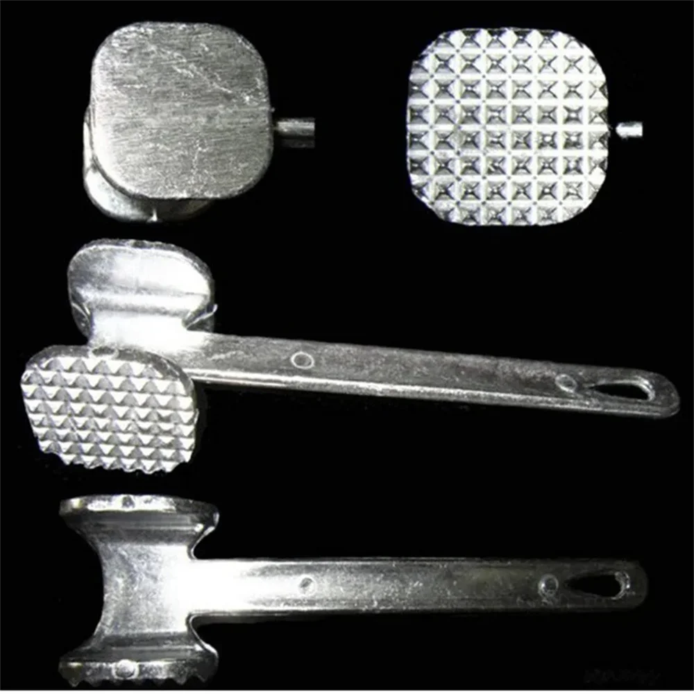 Meat Tenderizer Hammer 19cm Household Aluminum Alloy Steak Metal Mallet Double-Sided