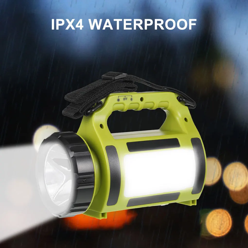 

LED Flashlight USB Rechargeable Searchlight IP64 Waterproof Spotlight Ultra Bright Flashlight Emergency Portable Hand Lamp