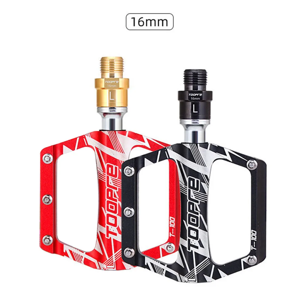 TOOPRE 1쌍 MTB 로드 바이크 페달 어댑터 연장 샤프트 16mm 페달 연장기