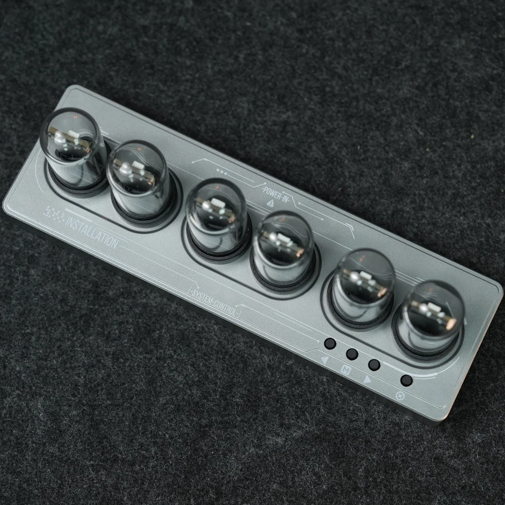 ساعة منبة WIFI التحكم IPS Nixie أنبوب المنبه مع أض...