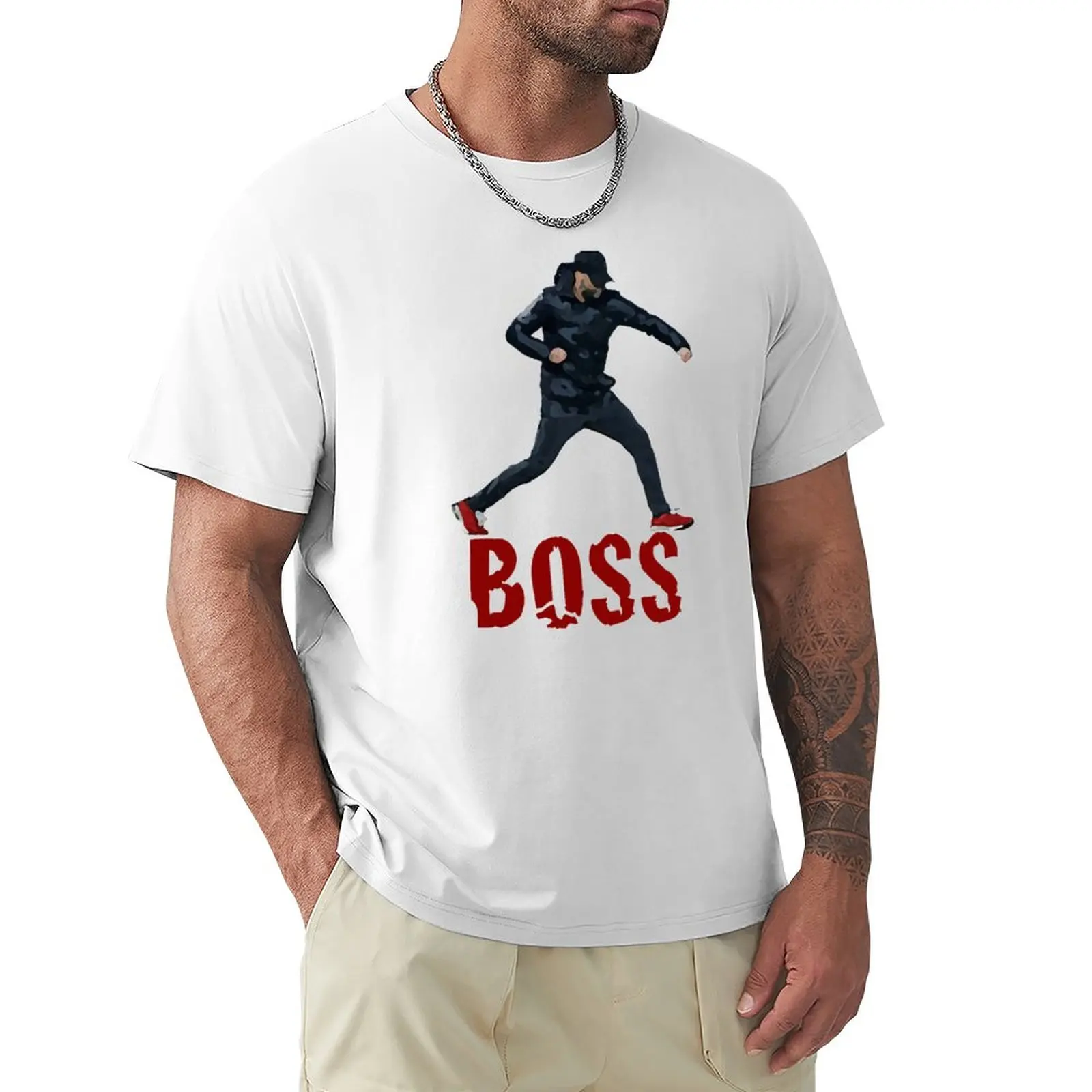 

Jurgen Klopp colour 'BOSS' fist pump celebration artwork T-Shirt t-shirts t shirts Tee shirt fruit of the loom mens t shirts