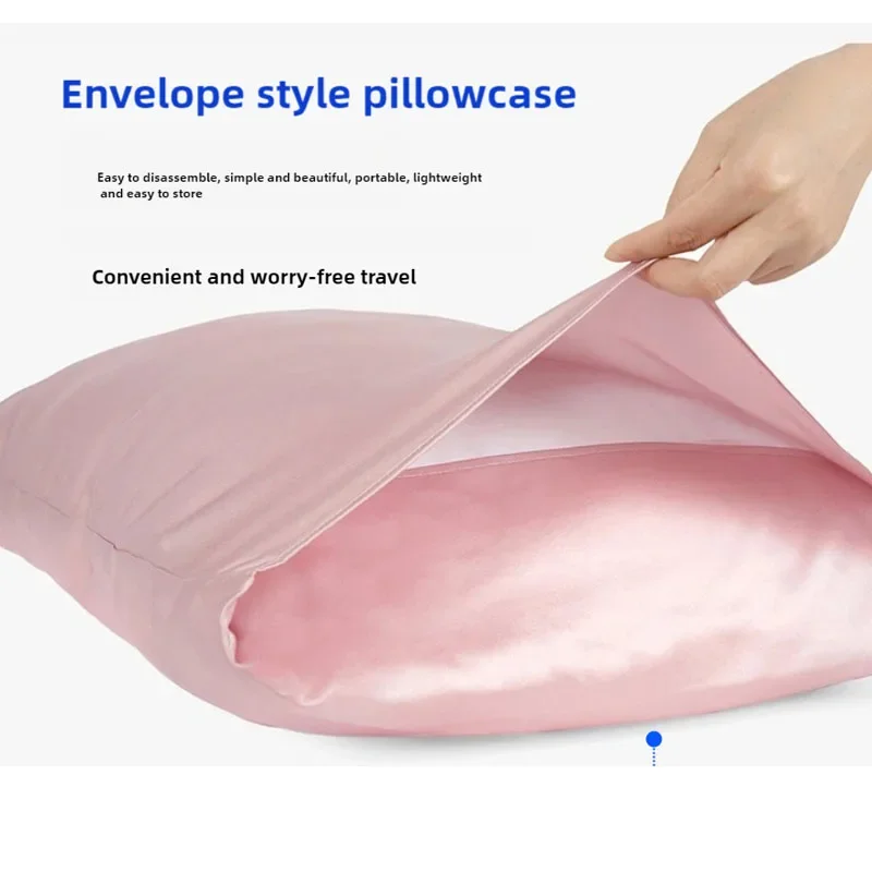 22 Momme 100% Natural Mulberry Silk Pillowcase for Hair and Skin Super Soft and Cooling。Envelope Closure 51x66CM 4