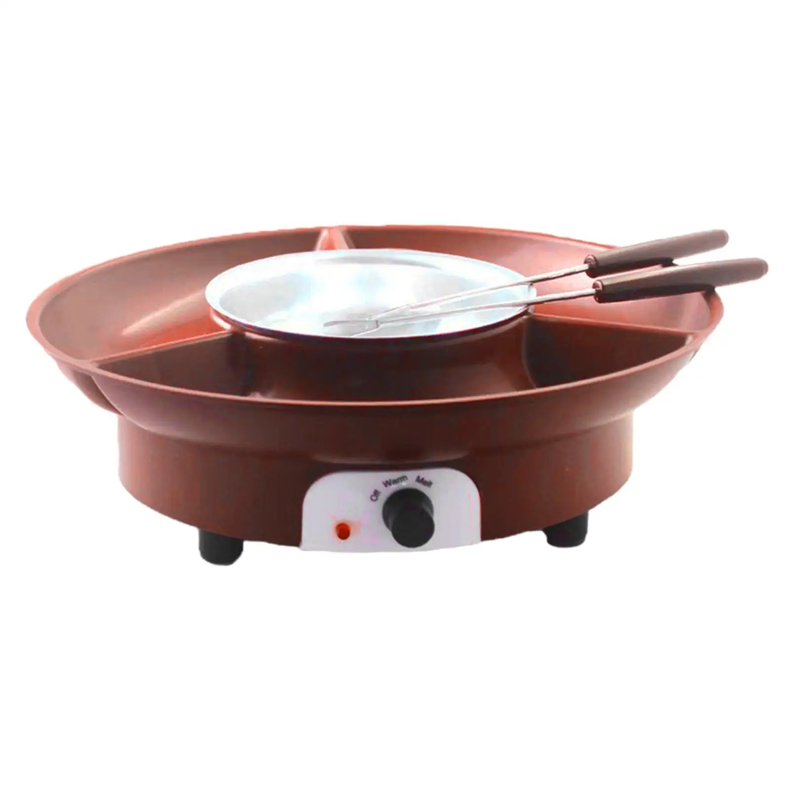 Chocolate Fondue Kits Lightweight DIY Melting Pot Practical Electric Fondue Pot Set for Festival Wedding Picnic Party Cheese