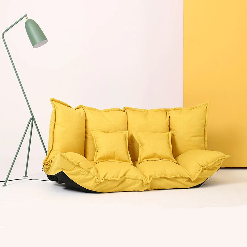 

Cotton Linen Single Tatami Style Folding Sofa Bed