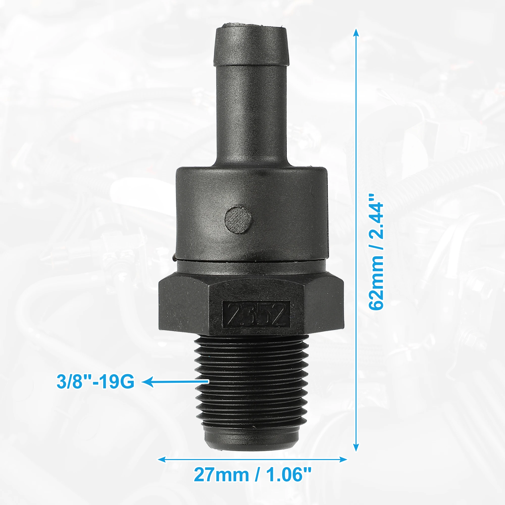 X Autohaux PCV Valve Exhaust Positive Crankcase Ventilation Valve Fittings for Chrysler PT Cruiser 2.4L 2001-2010 No.4777240AD