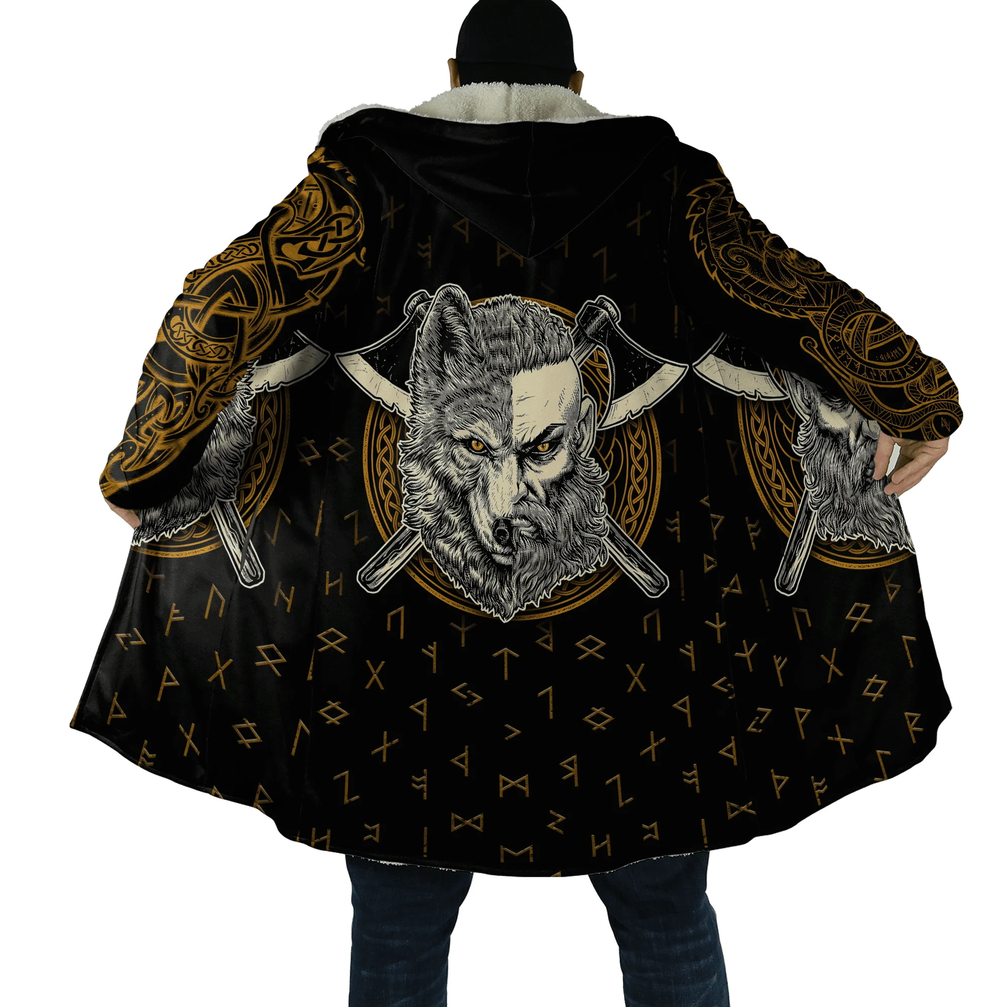 Louis Vuitton Hooded Cape Coat With Belt