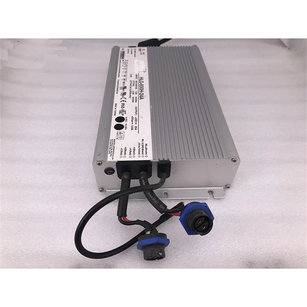 MW 스위칭 전원 공급 장치 하이 퀄리티, 완전 테스트 완료, 빠른 배송 HLG-600H-24A, 24V, 25A, 600W