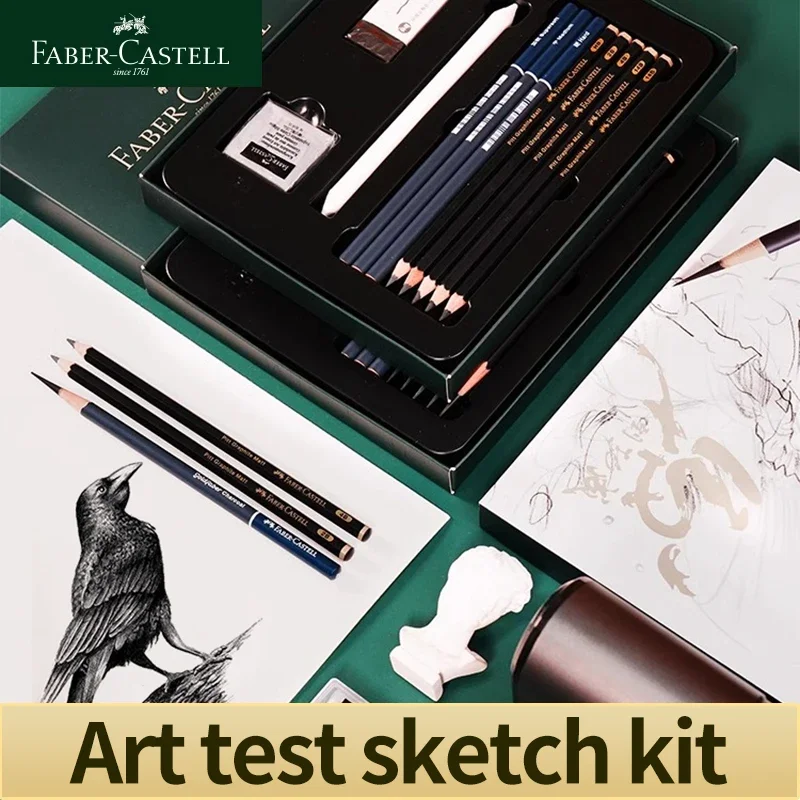 Faber Castell Sketch Pencils Set Painting tools Kneaded Eraser Rubber Matte sketch pencil Charcoal Drawing Art Supplies Set