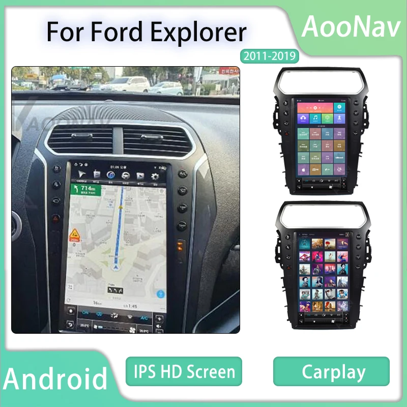 Автомагнитола 2 Din Android для ford Explorer 2011-2019 мультимедиа GPS-навигация аудио плеер Carplay