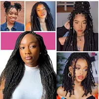 Cheveux humains afro crépus en vrac 4C 100% pour crochet, 30g/50g, 1 paquet, cheveux vierges Remy en vrac pour mini-tresses, dreadlocks, extensions et réparation 5