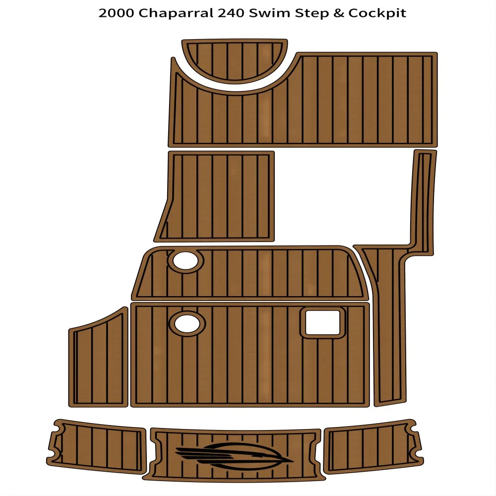 Quality 2000 Chaparral 240 Swim Step Platform Cockpit Boat EVA Foam Teak Deck Floor Pad